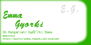 emma gyorki business card